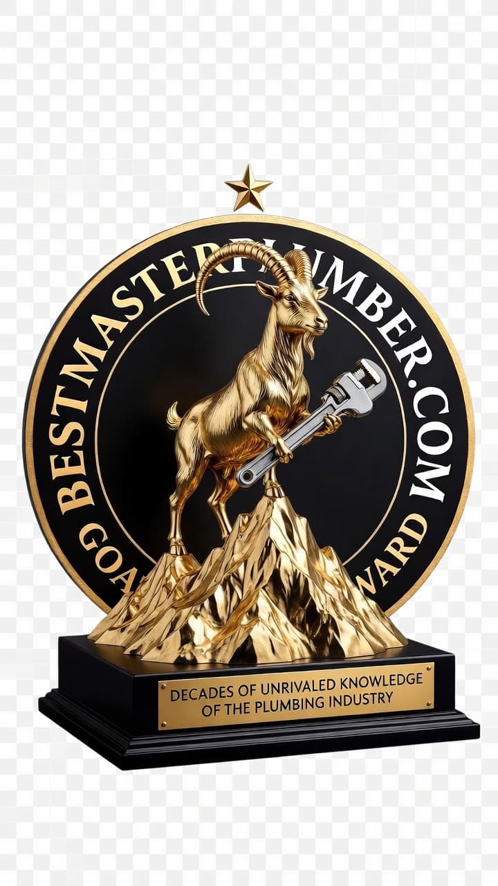 BestMasterPlumber.com GOAT Award - Decades of Unrivaled Knowledge of the Plumbing Industry