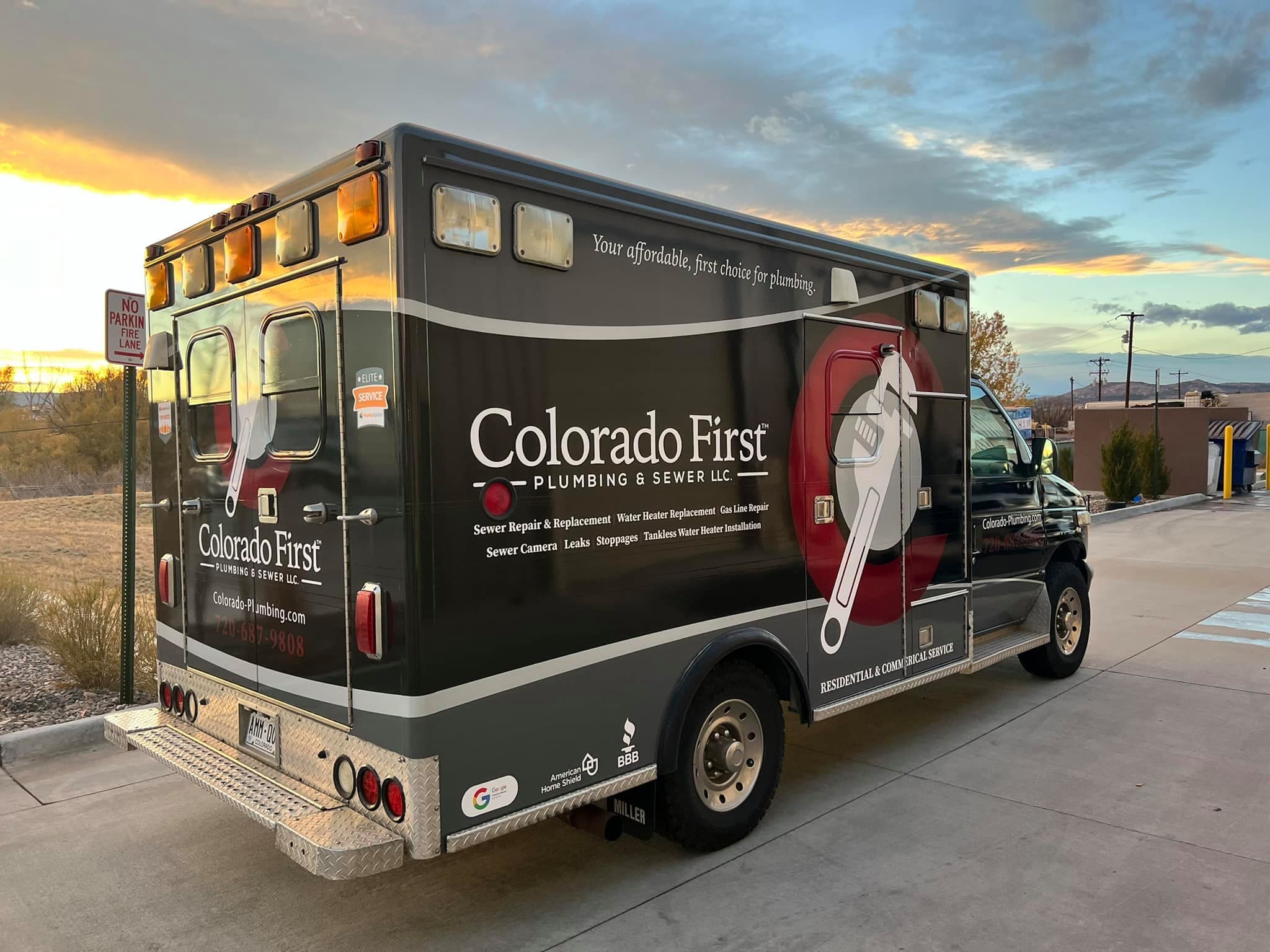 Colorado First Plumbing service van