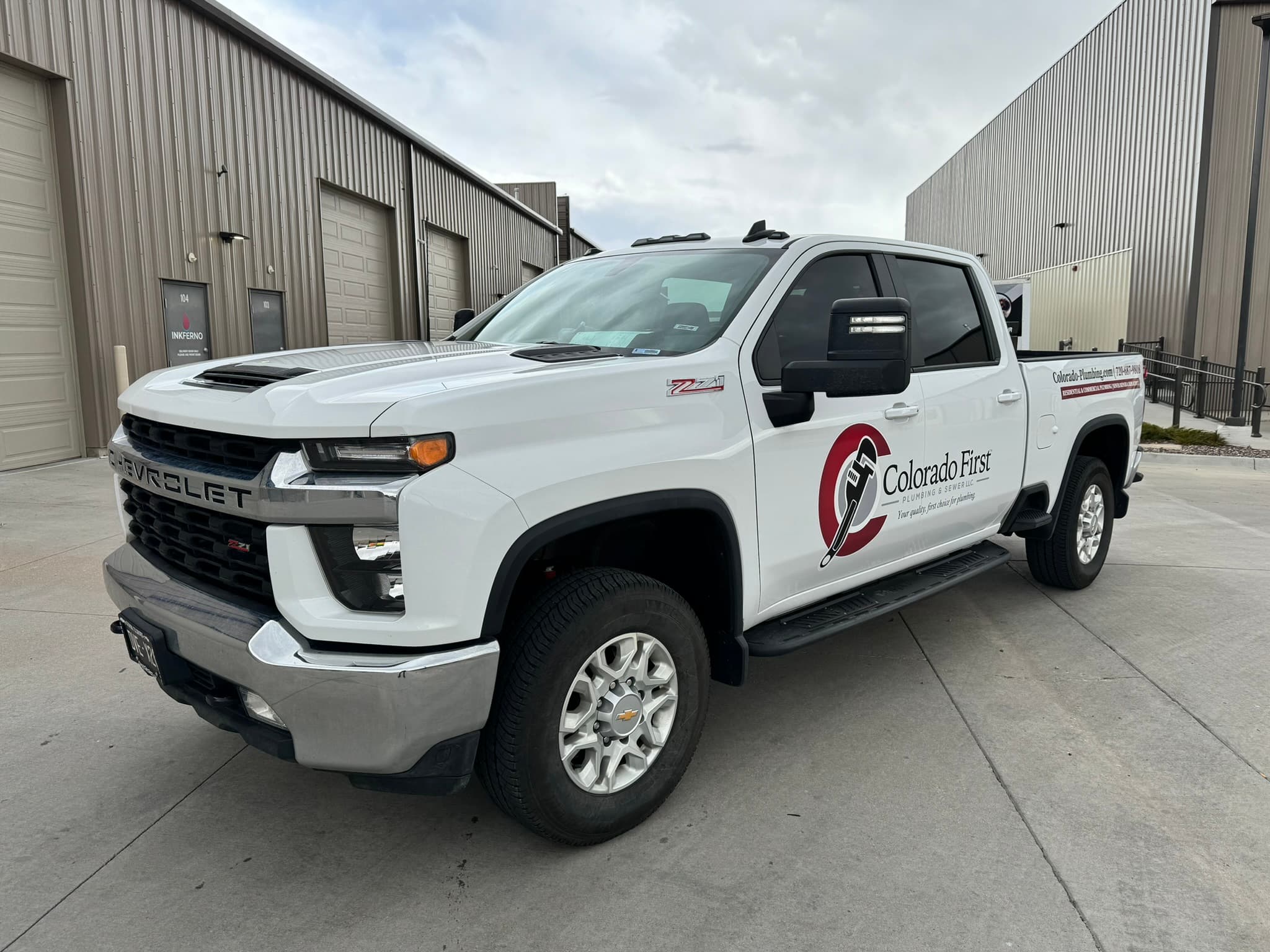 Colorado First Plumbing work truck