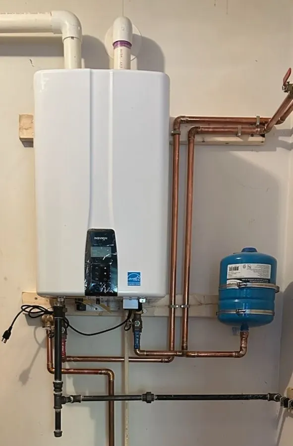 Superior Plumbing wall-hung water heater install