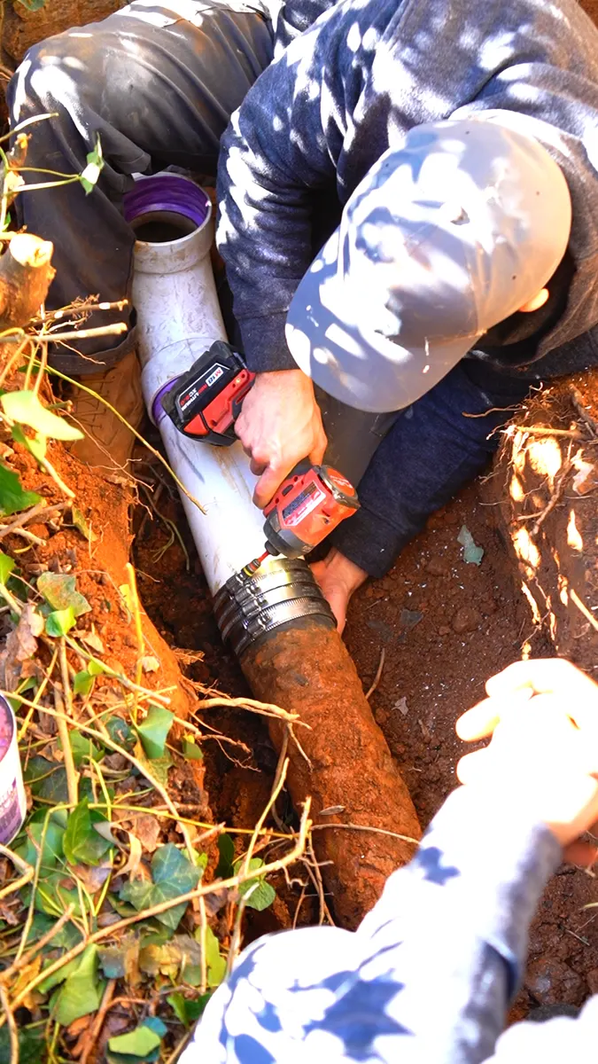 Superior Plumbing sewer line repair in Kennesaw