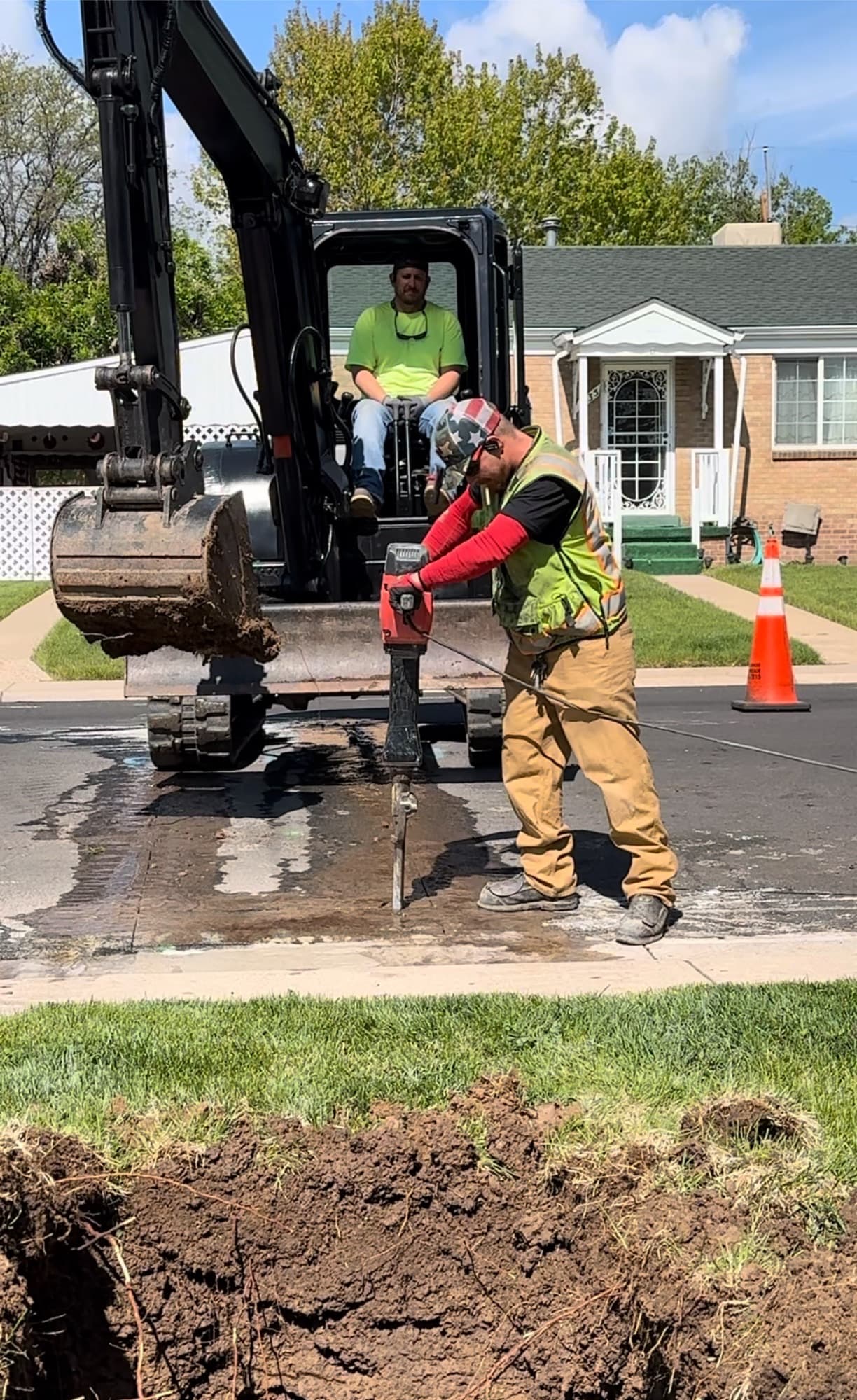 Sewer line replacement in Littleton street