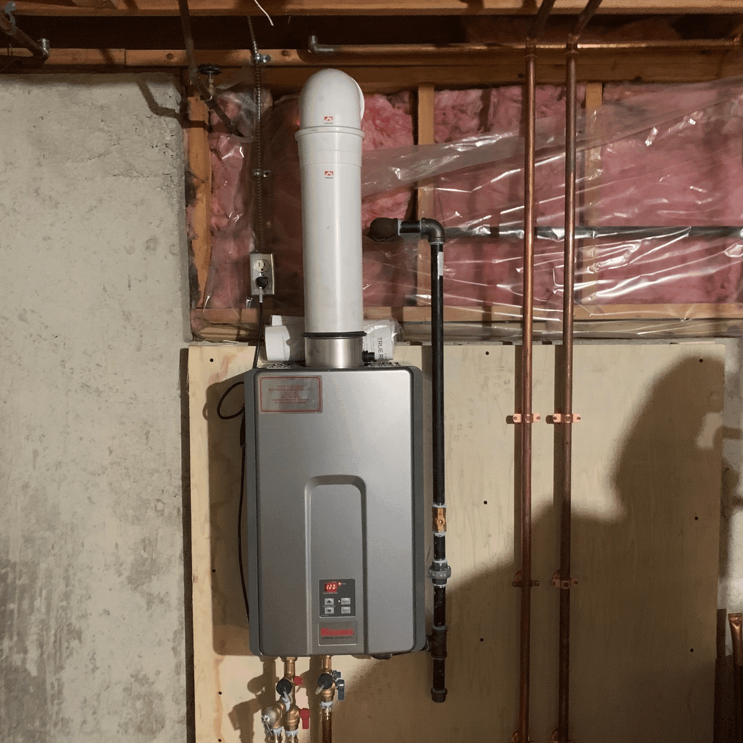 Rinnai install by Tony Marzano Plumbing & Heating